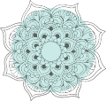 Mandala turquoise